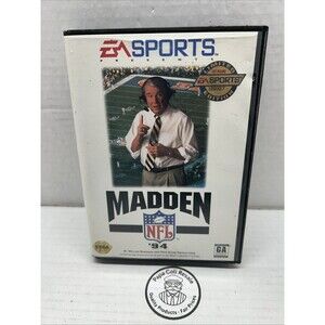 Madden NFL '94 (Sega, 1993) Football Video Game Case & Manual Only